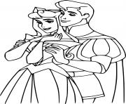 Printable Sleeping Beauty and Prince Phillip coloring pages