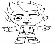 Printable beast boy fornite coloring pages