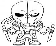 Printable deathstroke zero skin fortnite coloring pages