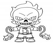 Printable Ghostrider skin from Fortnite coloring pages