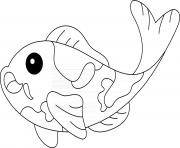 Printable Koi fish coloring pages