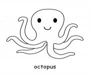 Printable octopus coloring pages