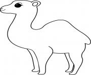 Printable camel coloring pages
