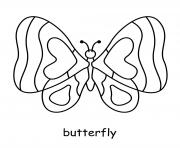 Printable cute butterfly coloring pages