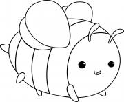 Printable bee cute animal coloring pages