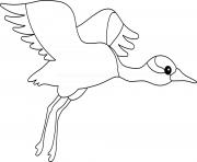 Printable Crane coloring pages