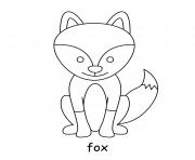 Printable fox coloring pages