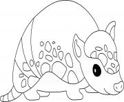Printable Armadillo coloring pages