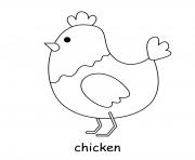 Printable chicken coloring pages