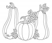 Printable cute pumpkins coloring pages