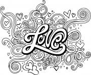 Printable Love and Helix Patterns coloring pages