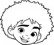 Printable Antonio Madrigal Face coloring pages