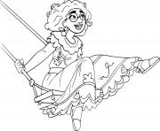 Printable Mirabel Playing the Swing coloring pages