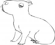 Printable Capybara from Encanto coloring pages