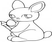 Printable Easy Easter Bunny coloring pages